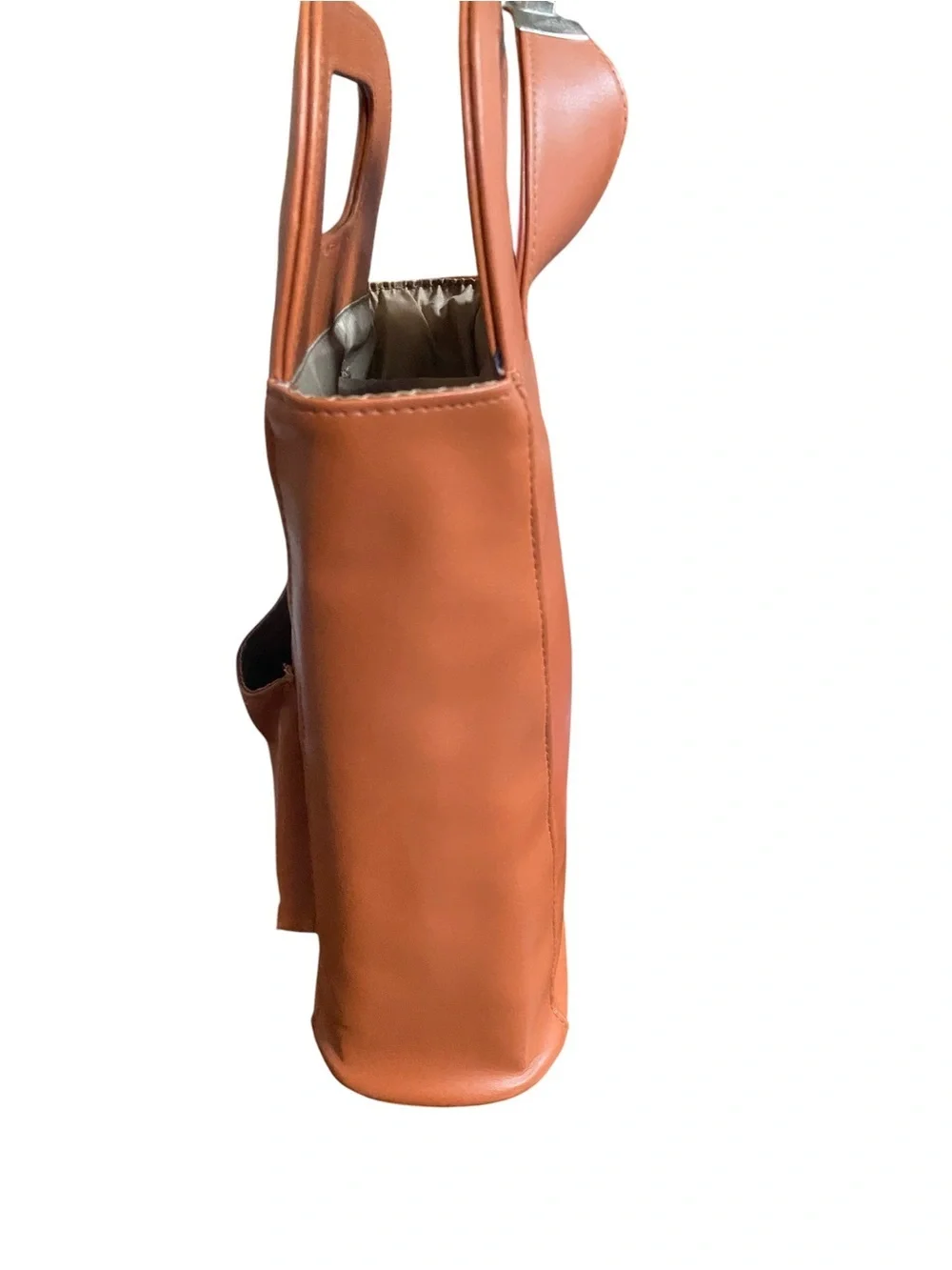 Faux Leather Wine Bag